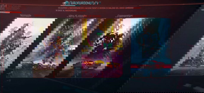Background migliore e quali sono le differenze in Cyberpunk 2077